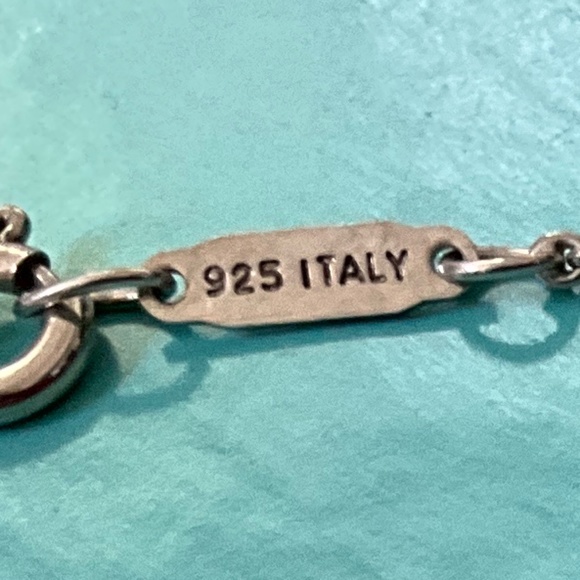 TIFFANY & CO. Vintage 1837 Sterling (925) Three Disc Drop Pendant Neckla… - Picture 5 of 9